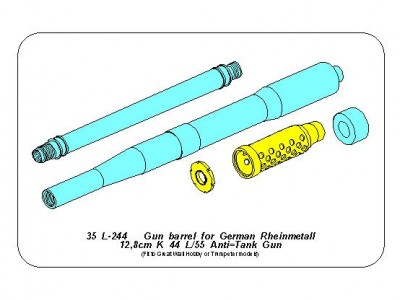 Lufa do niemieckiej armaty p/panc 12,8cm K44 L/55 - 17