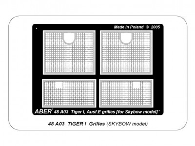 Siatki nadsilnikowe do niemieckiego czołgu Tiger I - 3