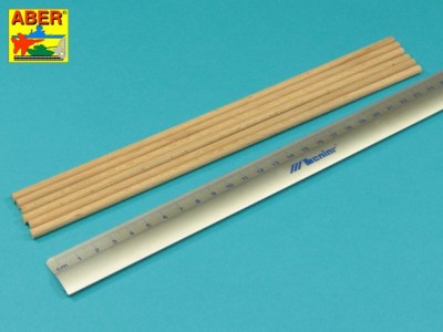 Pręty drewniane Ø 5 mm długość 245mm x 6 szt. - 2