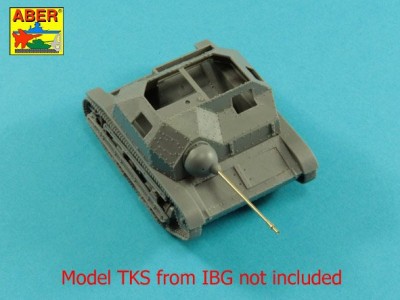 20mm gun barrel with prototype muzzle brake for nkm wz.38 FK-A used on TKS Tankette - 3