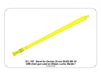 Lufa do niemieckiego działka 20 mm Rh202 MK 20 DM6 - 8