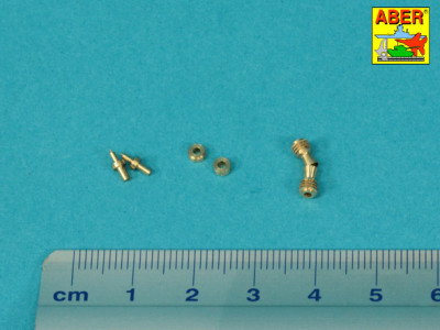 Zestaw końcówek luf do 2 niemieckich karabinów maszynowych typu MG 42 bez osłon - 3
