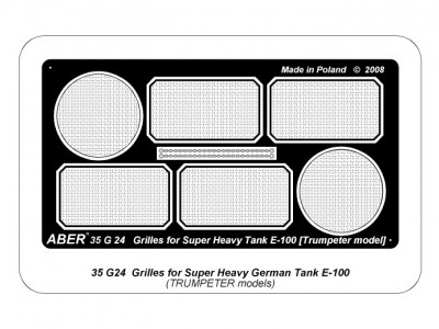 Grilles for german super heavy tank E-100
