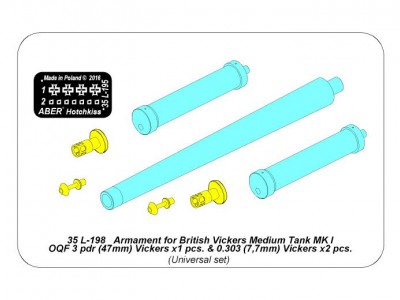 Uzbrojenie do brytyskiego czołgu średniego z Vickers MK I - 7
