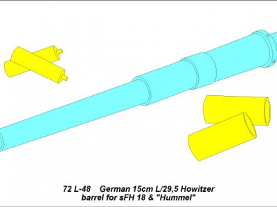 Lufa 15cm do niemieckiej armaty sFH 18 lub ''Hummel'' - 6