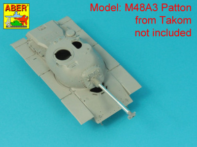 90 mm M-36 tank barrel with T-Shaped Muzzel Brake for without mantlet cover for U.S. M47 or M48A3 Patton tanks - 8