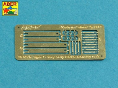 Barrel cleaning rods with brackets for Tiger I –very early model 1240mm - 5