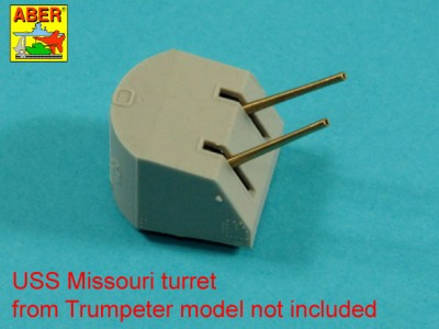 Main Armament for US battleship Iova or Missouri 406mm x9, 127mm x20 - 5