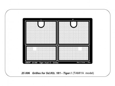 Grilles for Sd. Kfz.181.Tiger I - 4