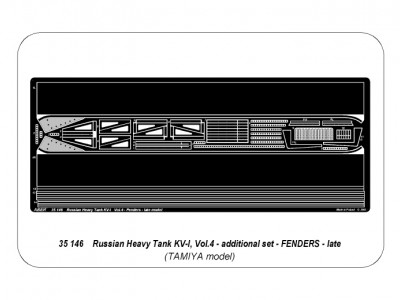 Russian heavy tank KV-I or KV-II - vol. 4 - fenders, late version - 4