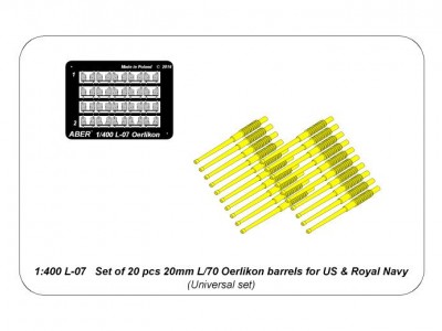 Set of 20 pcs 20mm L/70 Oerlikon barrels for USA and Royal Navy - 9