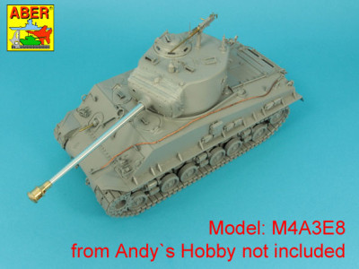Muzzle brake for 76 mm M1A2 barrel to U.S. Sherman M4A3E8 tank - 4