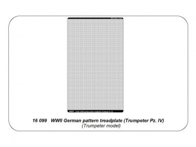 WWII German pattern treadplate (Trumpeter Pz. IV) - 11