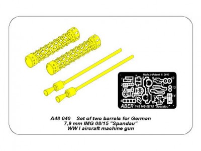 Set of two barrels for German 7,9 mm lMG 08/15 Spandau WWI aircraft machine gun  - 4