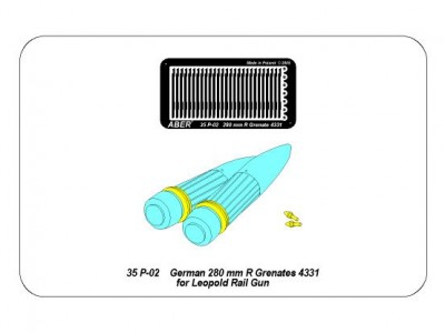 Niemieckie R granaty 280mm typu 4331 do działa kolejowego Leopold - 8
