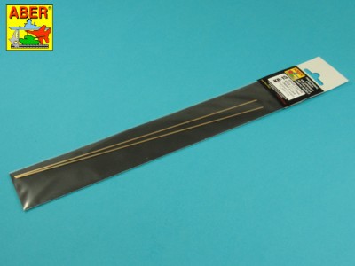 Brass  square rods 1,5 mm length 245mm x2 pcs. - 3