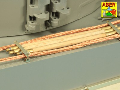 Barrel cleaning rods with brackets for Tiger I – early/late - 6