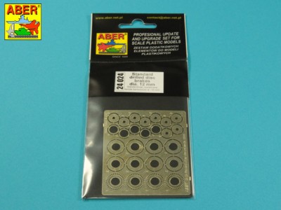 Standard drilled discs brakes dia. 12mm - 3