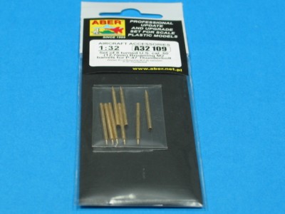 Set of 8 turned cal .50 (12,7mm) U.S. Browning M2 barrels for P-47 Thunderbolt - 6