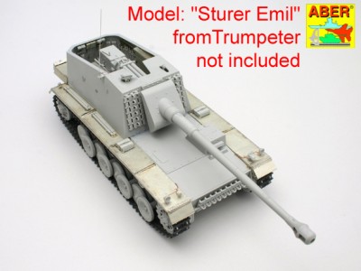 Niemiecki niszczyciel czołgów 12,8 cm Sf. L/61 (Pz.Sf.V) ''Sturer Emil'' - cz.3 - uchwyty i skrzynki na amunicję - 7