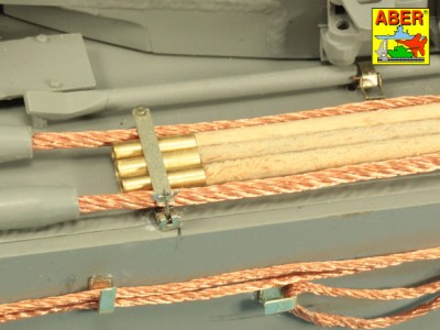 Barrel cleaning rods with brackets for Tiger I – early/late - 7