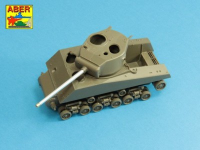 U.S 76 mm M1A2 barrel  with thread protector for Sherman M4 series tanks with M62 mount - 8