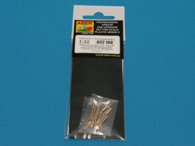 Set of 6 turned U.S. cal .50 (12,7mm) Browning M2 barrels for P-51 Mustang - 10