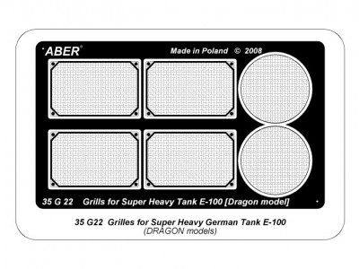 Grilles for german super heavy tank E-100