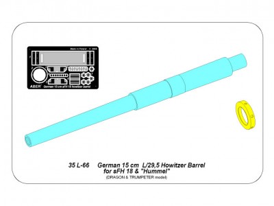 Lufa 15 cm L/29,5 do niemieckiej haubicy sFH 18 i Hummel - 4