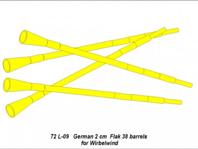 German 2cm Flak 38 barrels for Wirbelwind - 4