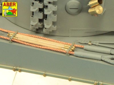 Barrel cleaning rods with brackets for Tiger I – early/late - 12