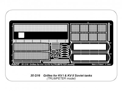 Siatki nadsilnikowe do radzieckigo czołgu KW-I i KW-II - 5