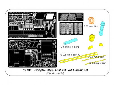 German light tank Pz.Kpfw. 38 (t) Ausf. E/F vol.1 - basic set