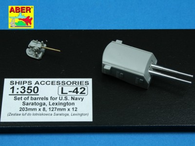 Set of barrels 203mm x 8; 127mm x 12 for Japan Navy Saratoga, Lexington  - 3