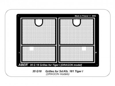 Grilles for german tank  Sd.Kfz. 181 Tiger I - 9