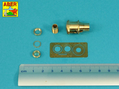 Muzzle brake for 76 mm M1A2 barrel to U.S. Sherman M4A3E8 tank - 2