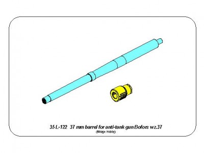 Barrel for 37mm anti-tank gun Bofors wz.37 