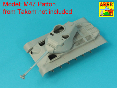 90 mm M-36 tank barrel with T-Shaped Muzzel Brake for without mantlet cover for U.S. M47 or M48A3 Patton tanks - 4