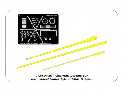 German 2m, 1,8m and 1,4m aerials for command tanks - 4