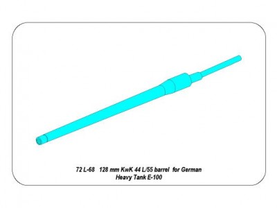 128mm KwK 44 L/65 barrel for German E-100 Super Heavy Tank - 8