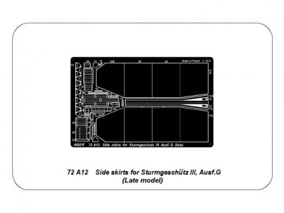 Side skirts for Sturmgeschutz III (Late model) - 4