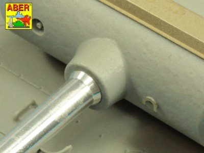 German 7,5cmKwK42L/70 gun barrel with muzzle brake for Panther Ausf. G Late production - 4
