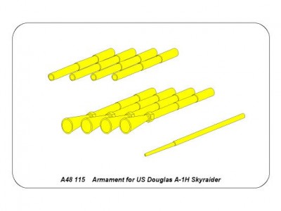 Zestaw uzbrojenia do amerykańskiego samolotu Douglas A-1H Skyraider - 13