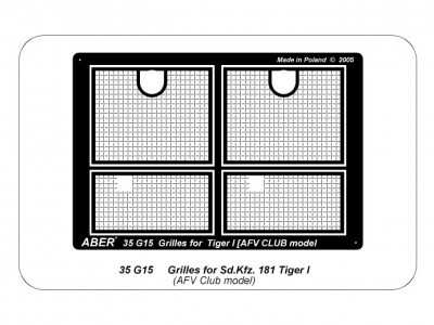 Grilles for german tank Sd.Kpz. 181 Tiger I - 5