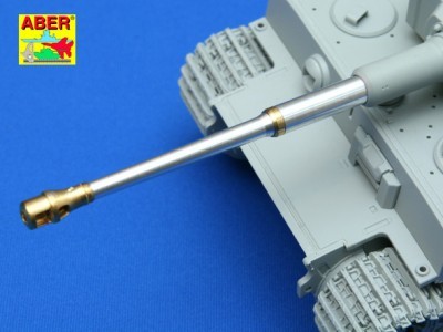 88mm KwK36/L56 barrel for German Tank Tiger I, Ausf. E - with late muzzle brake - 7