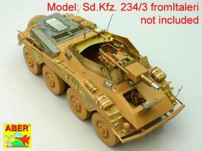 35 077 - German Heavy Armoured Car Sd.Kfz.234/3 - model from Italeri - 9