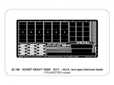 Radziecki czołg ciężki KW-1 - cz. 6 - zestaw dodatkowy - skrzyniowe zasobniki na olej - 4