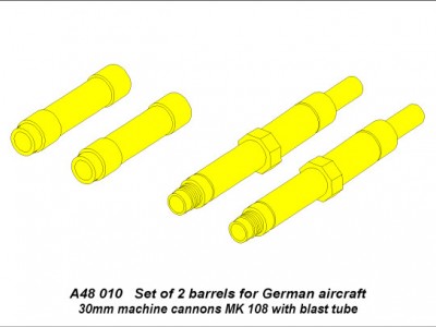 Zestaw 2 toczonych Luf do niemieckich automatycznych działek  MK108 - 6