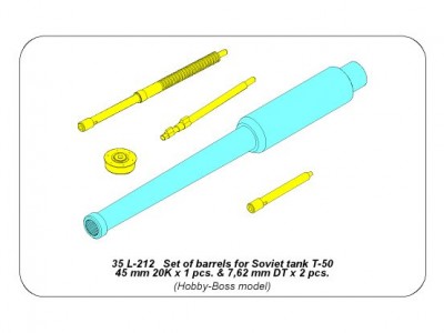 Zestaw luf do czołgu T-50 - 11