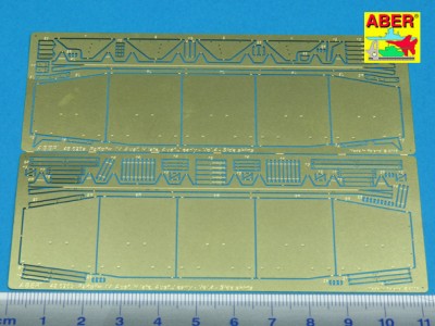 Niemiecki czołg średni Pz.Kpfw. IV, Ausf. H, J  wersja wczesna - cz. 4 - zestaw dodatkowy - osłony boczne - 2